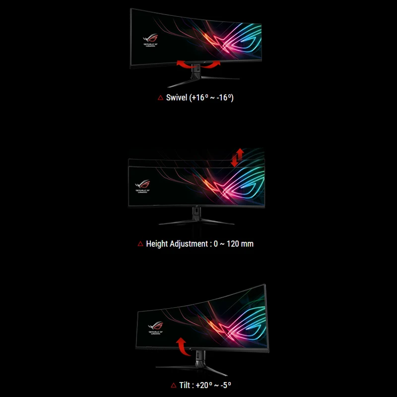 مانیتور گیمینگ خمیده ایسوس ROG Strix XG49VQ سایز 49 اینچ