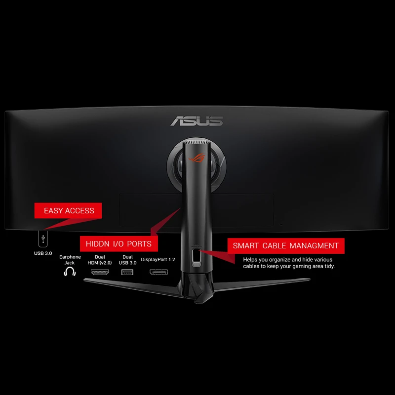 مانیتور گیمینگ خمیده ایسوس ROG Strix XG49VQ سایز 49 اینچ