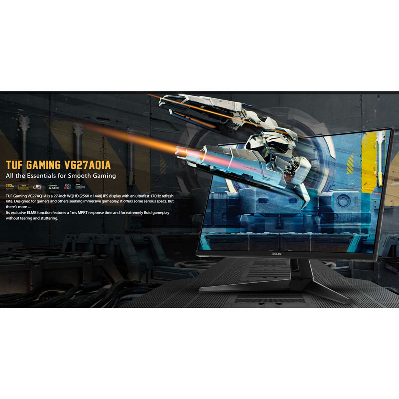 مانیتور گیمینگ ایسوس TUF Gaming VG27AQ1A سایز 27 اینچ