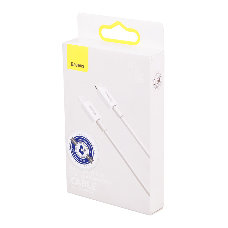 کابل تبدیل فست شارژ Baseus CATLYS-B02 Type-C to Lightning PD 20W 1.5m