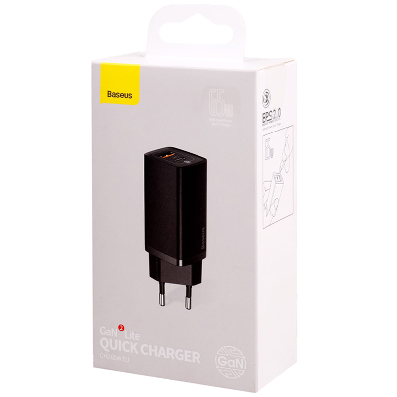 کلگی فست شارژ Baseus Gan2 Lite CCGAN2L-B0 2Port 5A QC3.0 PD 65W