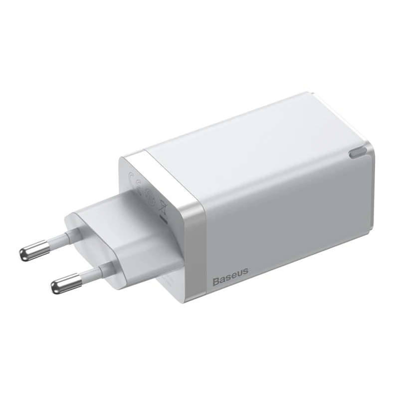 شارژر دیواری 65 وات باسئوس Gan2 Pro CCGAN2P-B0 QC4.0 PD3.0 3A + کابل تبدیل تایپ سی