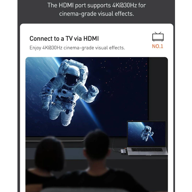 هاب 9 پورت Type-C باسئوس Metal Gleam Series CAHUB-CU0G