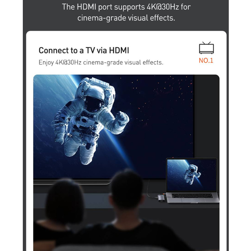 هاب 9 پورت Type-C باسئوس Metal Gleam Series CAHUB-CU0G