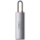 هاب 8 پورت Type-C باسئوس Metal Gleam Series CAHUB-CV0G