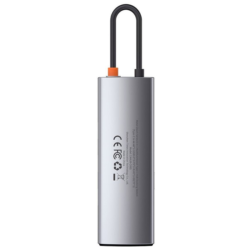 هاب 8 پورت Type-C باسئوس Metal Gleam Series CAHUB-CV0G