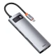 هاب 8 پورت Type-C باسئوس Metal Gleam Series CAHUB-CV0G
