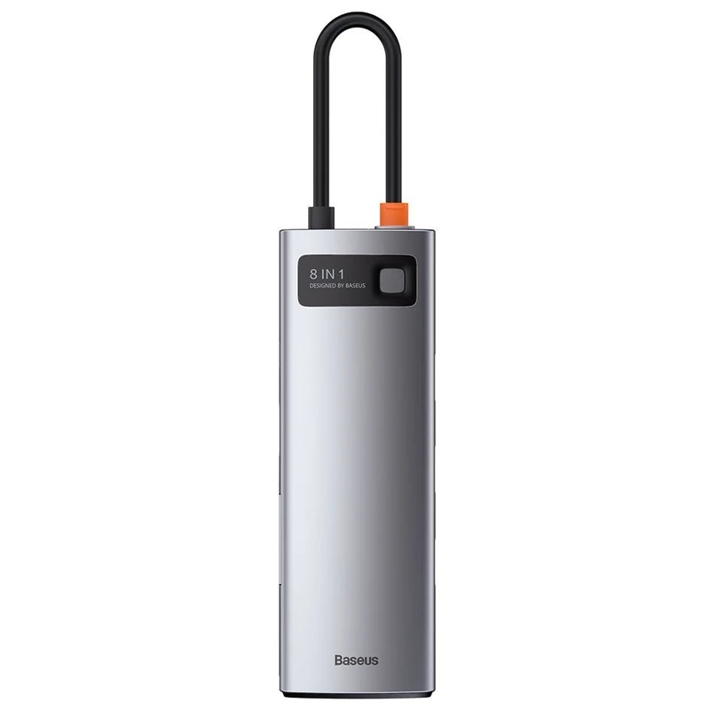 هاب 8 پورت Type-C باسئوس Metal Gleam Series CAHUB-CV0G