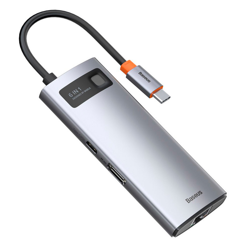 هاب 6 پورت Type-C باسئوس Metal Gleam Series CAHUB-CW0G