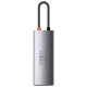 هاب 6 پورت Type-C باسئوس Metal Gleam Series CAHUB-CW0G