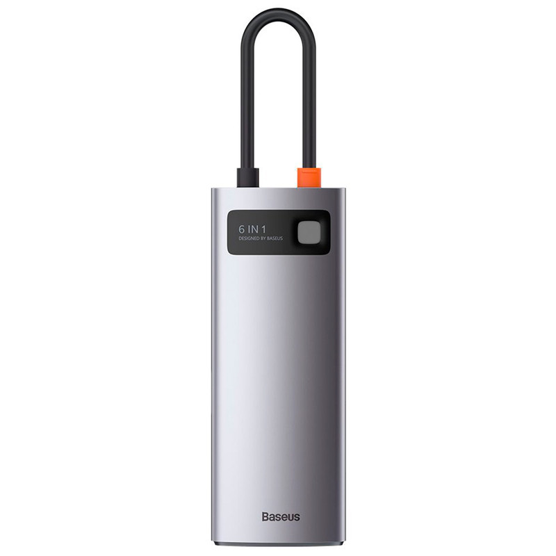 هاب 6 پورت Type-C باسئوس Metal Gleam Series CAHUB-CW0G