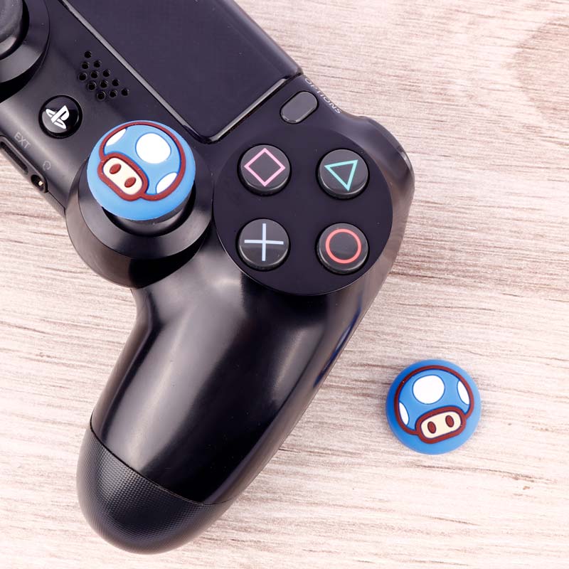 روکش آنالوگ دسته بازی Play Station/XBOX طرح قارچ آبی