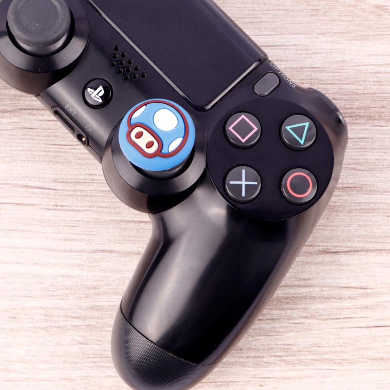 روکش آنالوگ دسته بازی Play Station/XBOX طرح قارچ آبی