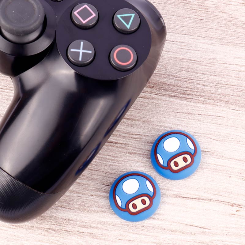 روکش آنالوگ دسته بازی Play Station/XBOX طرح قارچ آبی