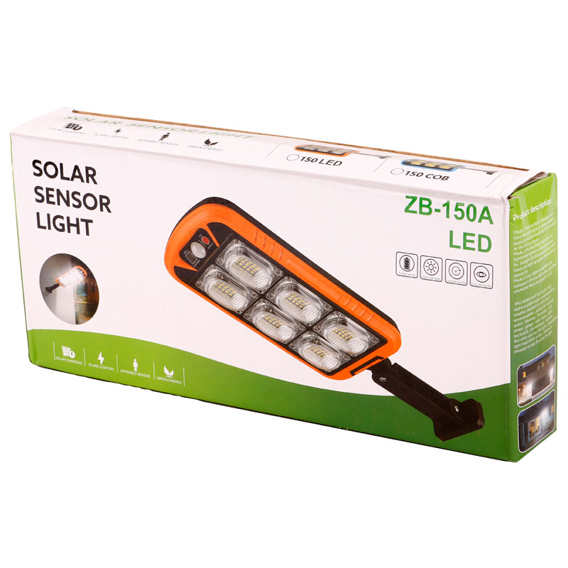 چراغ کمپینگ خورشیدی ZB-150A + ریموت کنترل