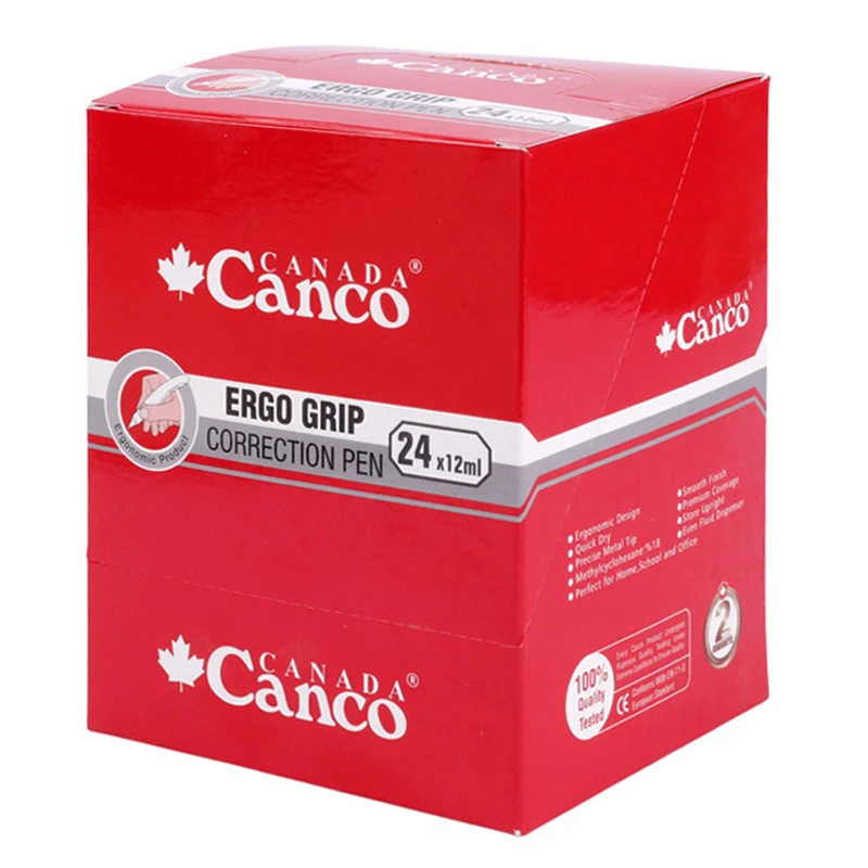 غلط گیر قلمی 12 میلی لیتری کنکو Ergo Grip بسته 24 عددی
