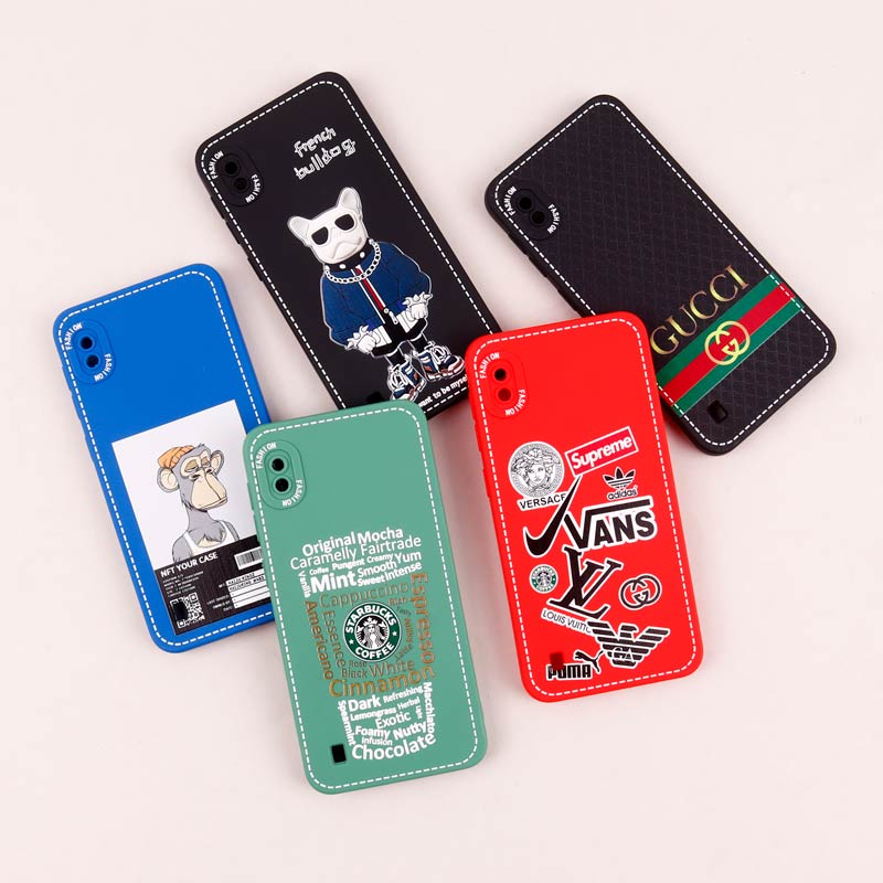 قاب سامسونگ Galaxy A10 طرح دوخت محافظ لنزدار