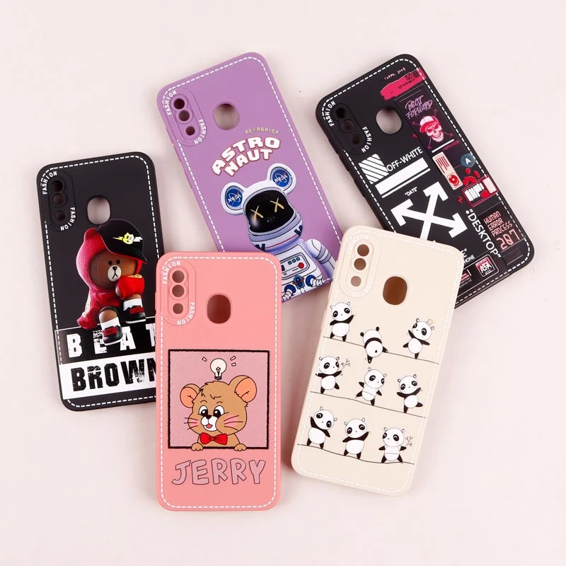قاب سامسونگ Galaxy A20 / A30 طرح دوخت محافظ لنزدار