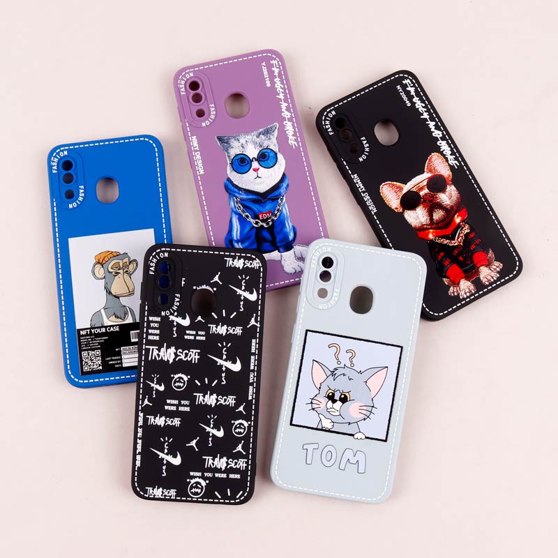 قاب سامسونگ Galaxy A20 / A30 طرح دوخت محافظ لنزدار