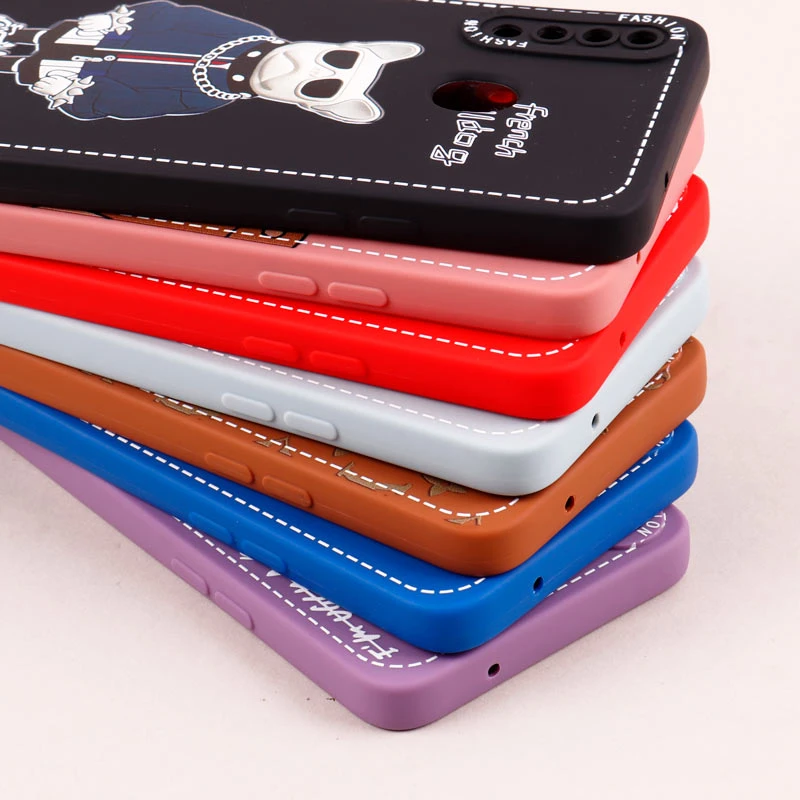 قاب سامسونگ Galaxy A20s طرح دوخت محافظ لنزدار