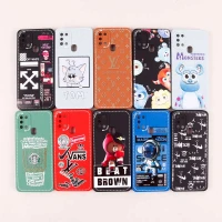 قاب سامسونگ Galaxy A21s طرح دوخت محافظ لنزدار