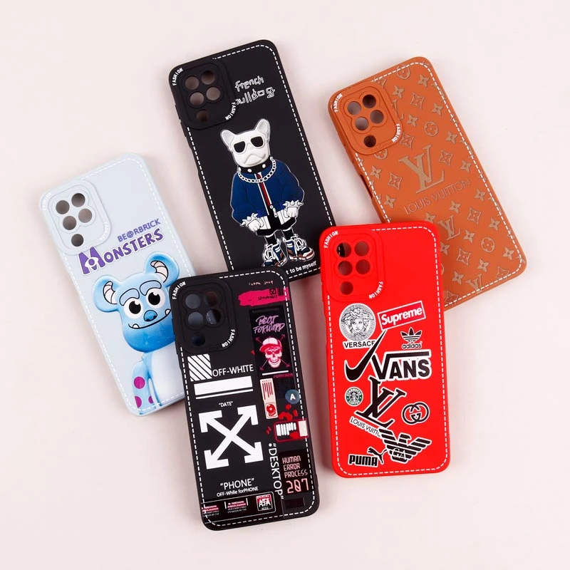 قاب سامسونگ Galaxy A22 4G طرح دوخت محافظ لنزدار