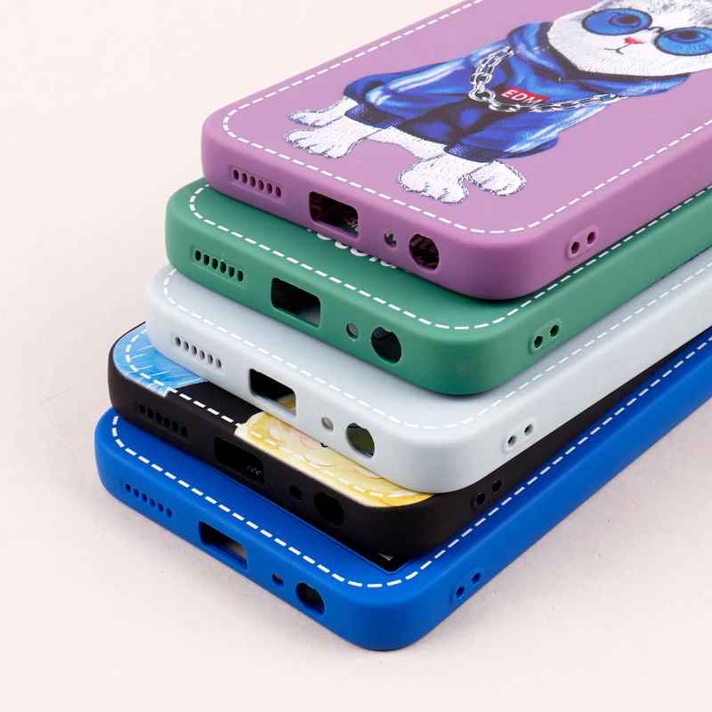 قاب سامسونگ Galaxy A22 5G طرح دوخت محافظ لنزدار