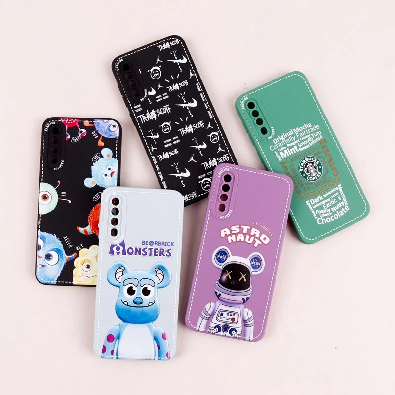 قاب سامسونگ Galaxy A30s / A50s طرح دوخت محافظ لنزدار