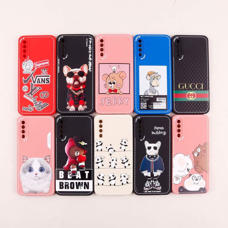 قاب سامسونگ Galaxy A30s / A50s طرح دوخت محافظ لنزدار