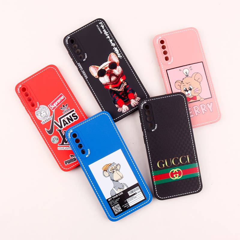 قاب سامسونگ Galaxy A30s / A50s طرح دوخت محافظ لنزدار