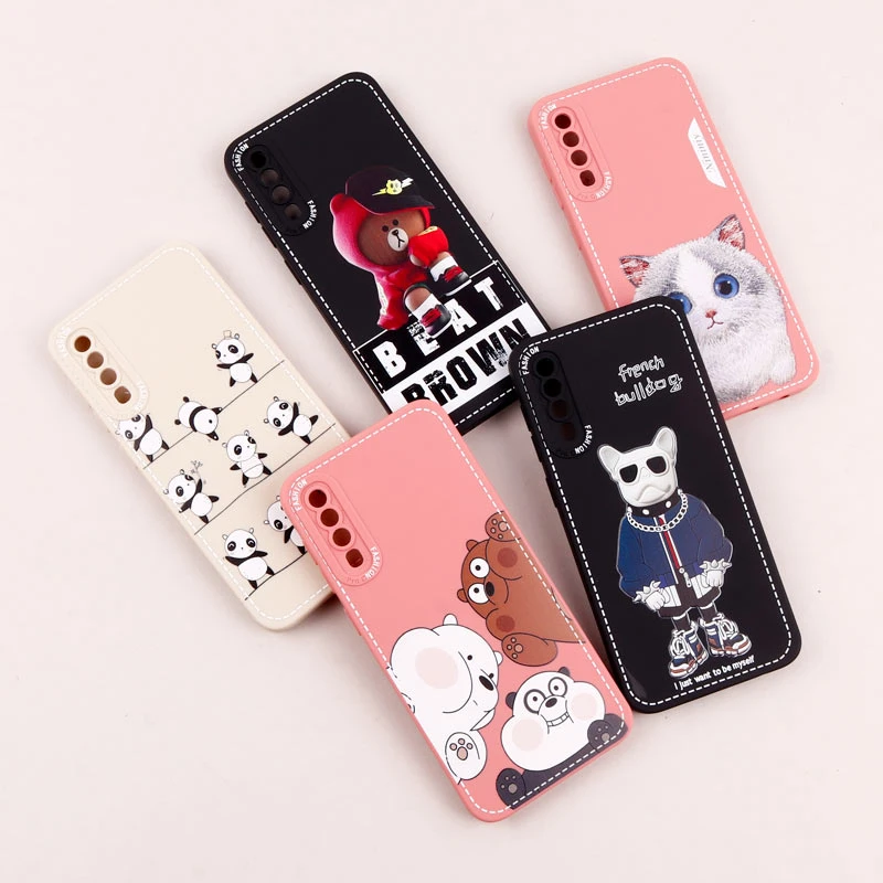 قاب سامسونگ Galaxy A30s / A50s طرح دوخت محافظ لنزدار