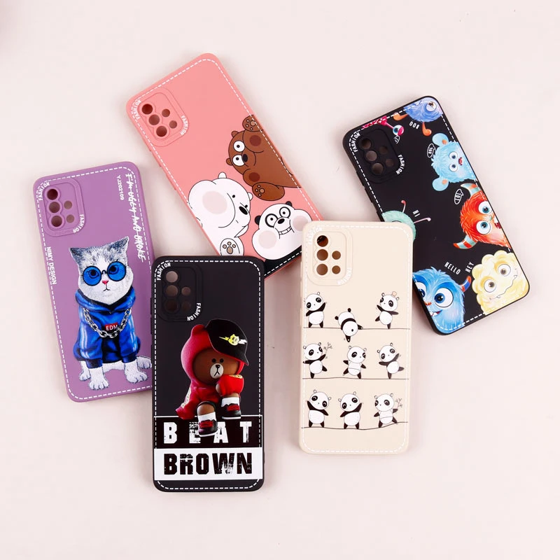قاب سامسونگ Galaxy A51 طرح دوخت محافظ لنزدار