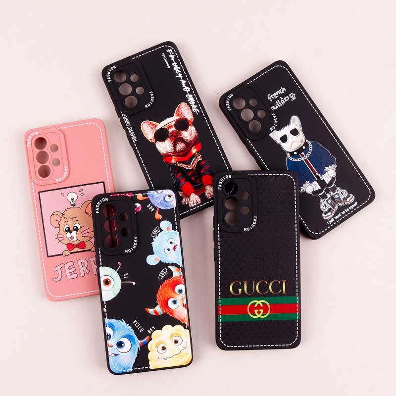 قاب سامسونگ Galaxy A53 5G طرح دوخت محافظ لنزدار