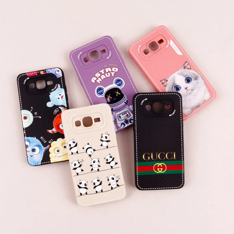قاب سامسونگ Galaxy Grand Prime طرح دوخت محافظ لنزدار