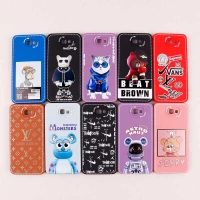 قاب سامسونگ Galaxy J7 Prime طرح دوخت محافظ لنزدار