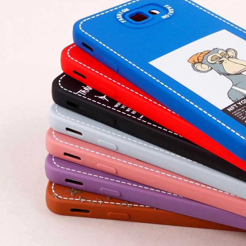 قاب سامسونگ Galaxy J7 Prime طرح دوخت محافظ لنزدار