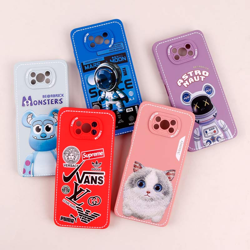 قاب محافظ لنزدار طرح دوخت Xiaomi Poco X3