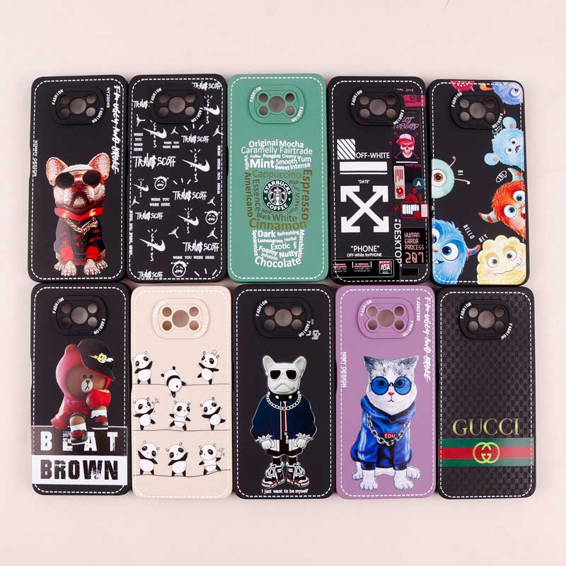 قاب محافظ لنزدار طرح دوخت Xiaomi Poco X3