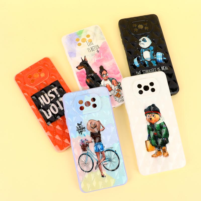 قاب طرحدار فانتزی پافر محافظ لنزدار Xiaomi Poco X3