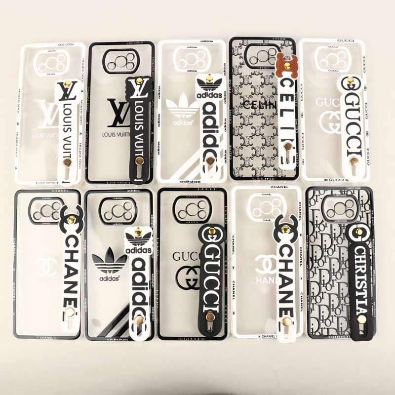 قاب شفاف فانتزی دستبندی محافظ لنزدار Xiaomi Poco X3