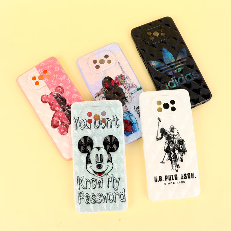 قاب طرحدار فانتزی پافر محافظ لنزدار Xiaomi Poco X3