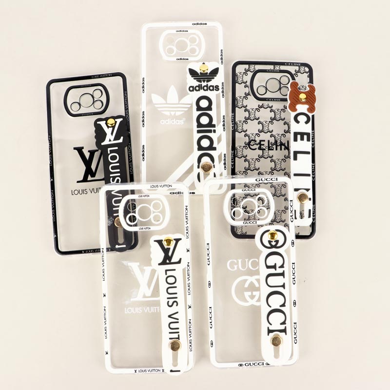 قاب شفاف فانتزی دستبندی محافظ لنزدار Xiaomi Poco X3
