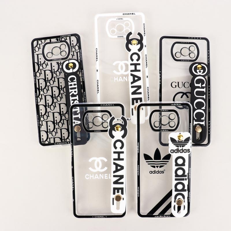 قاب شفاف فانتزی دستبندی محافظ لنزدار Xiaomi Poco X3