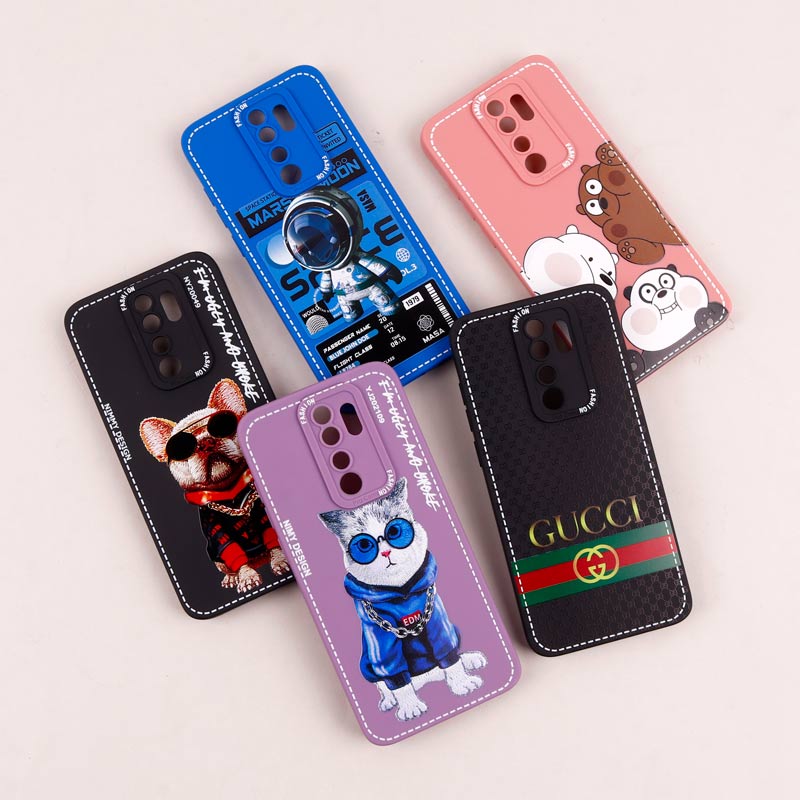 قاب شیائومی Redmi Note 8 Pro طرح دوخت محافظ لنزدار
