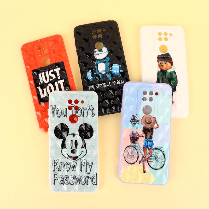 قاب طرحدار فانتزی پافر محافظ لنزدار Xiaomi Redmi Note 9