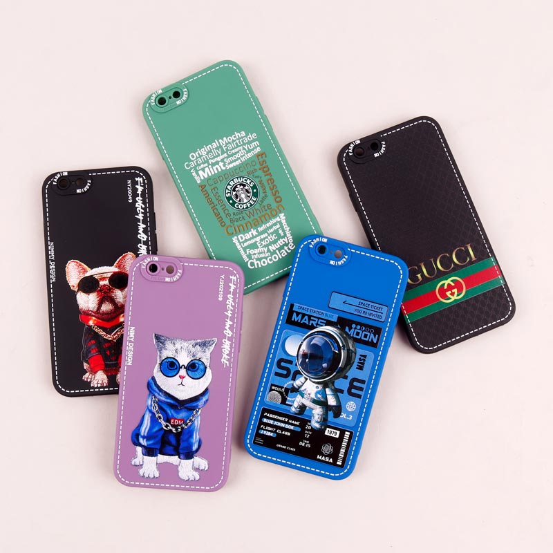 قاب محافظ لنزدار طرح دوخت iPhone 6 / 6s