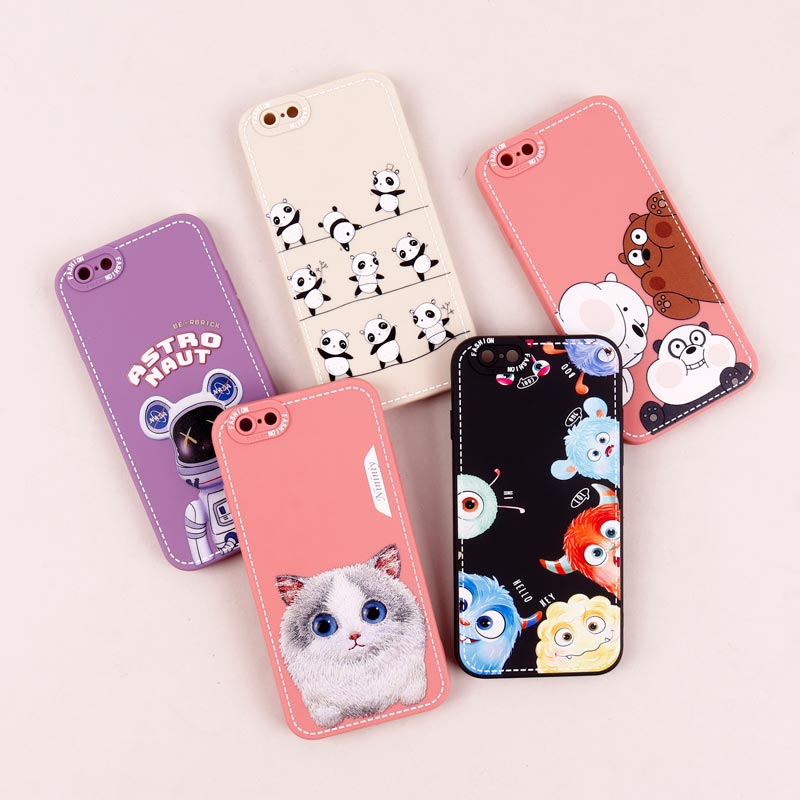 قاب محافظ لنزدار طرح دوخت iPhone 6 / 6s
