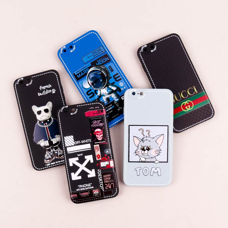 قاب محافظ لنزدار طرح دوخت iPhone 6 Plus / 6s Plus