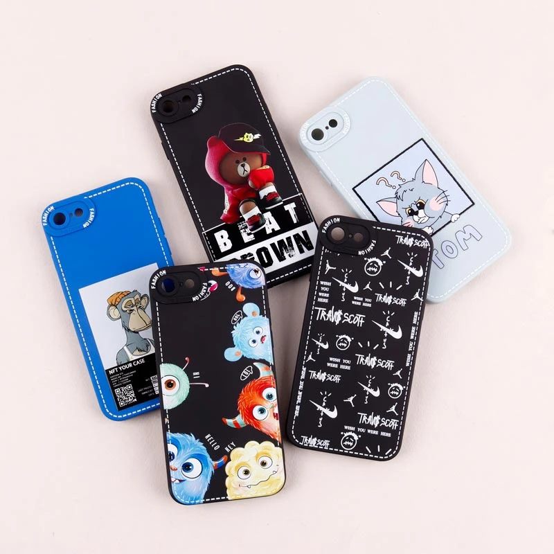 قاب آیفون iPhone 7 / 8 / SE 2020 طرح دوخت محافظ لنزدار