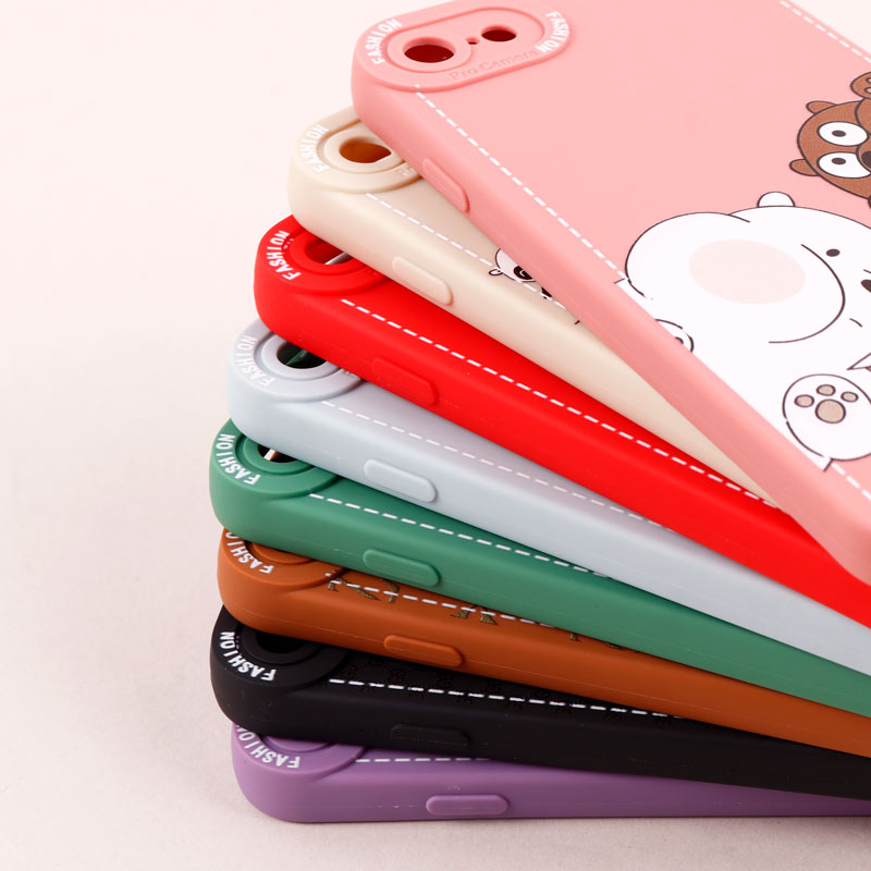 قاب محافظ لنزدار طرح دوخت iPhone 7 / 8 / SE 2020